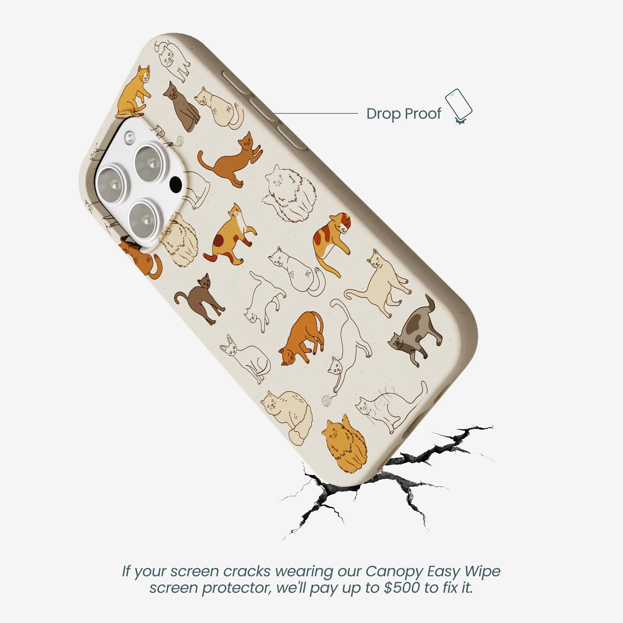 London Fog Kitty Cats iPhone 16 Pro Max Case - Image 5