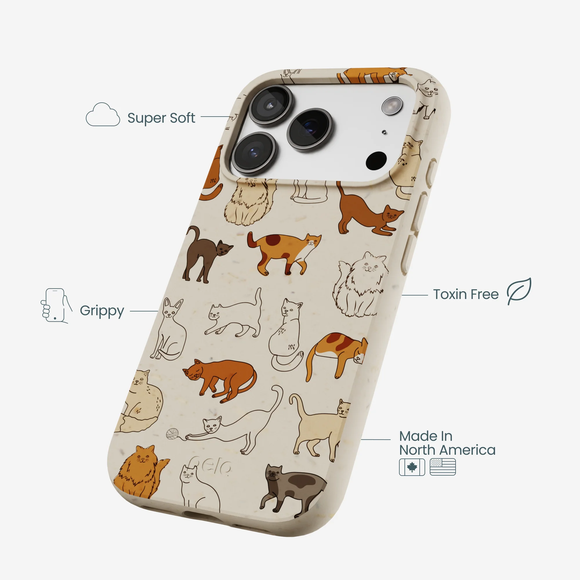 London Fog Kitty Cats iPhone 17 Pro Case - Image 4