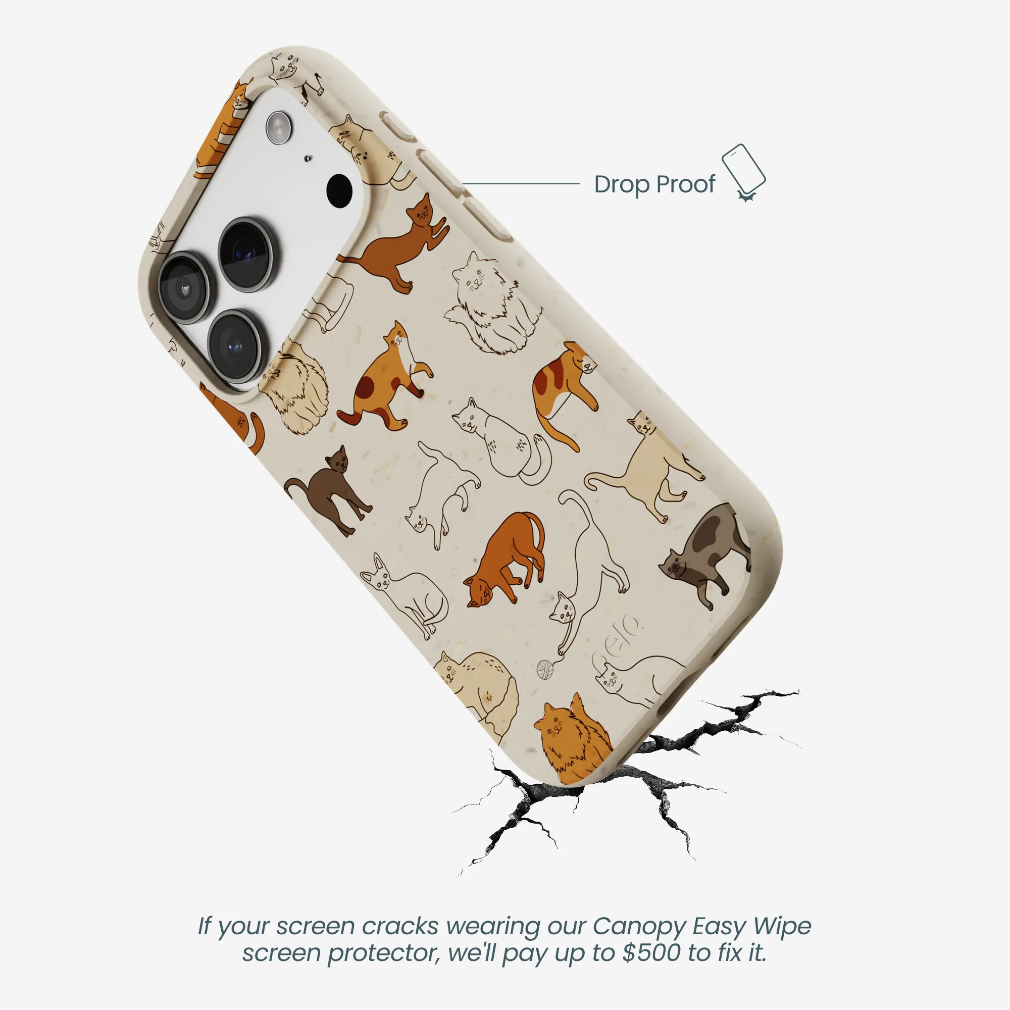 London Fog Kitty Cats iPhone 17 Pro Case - Image 5