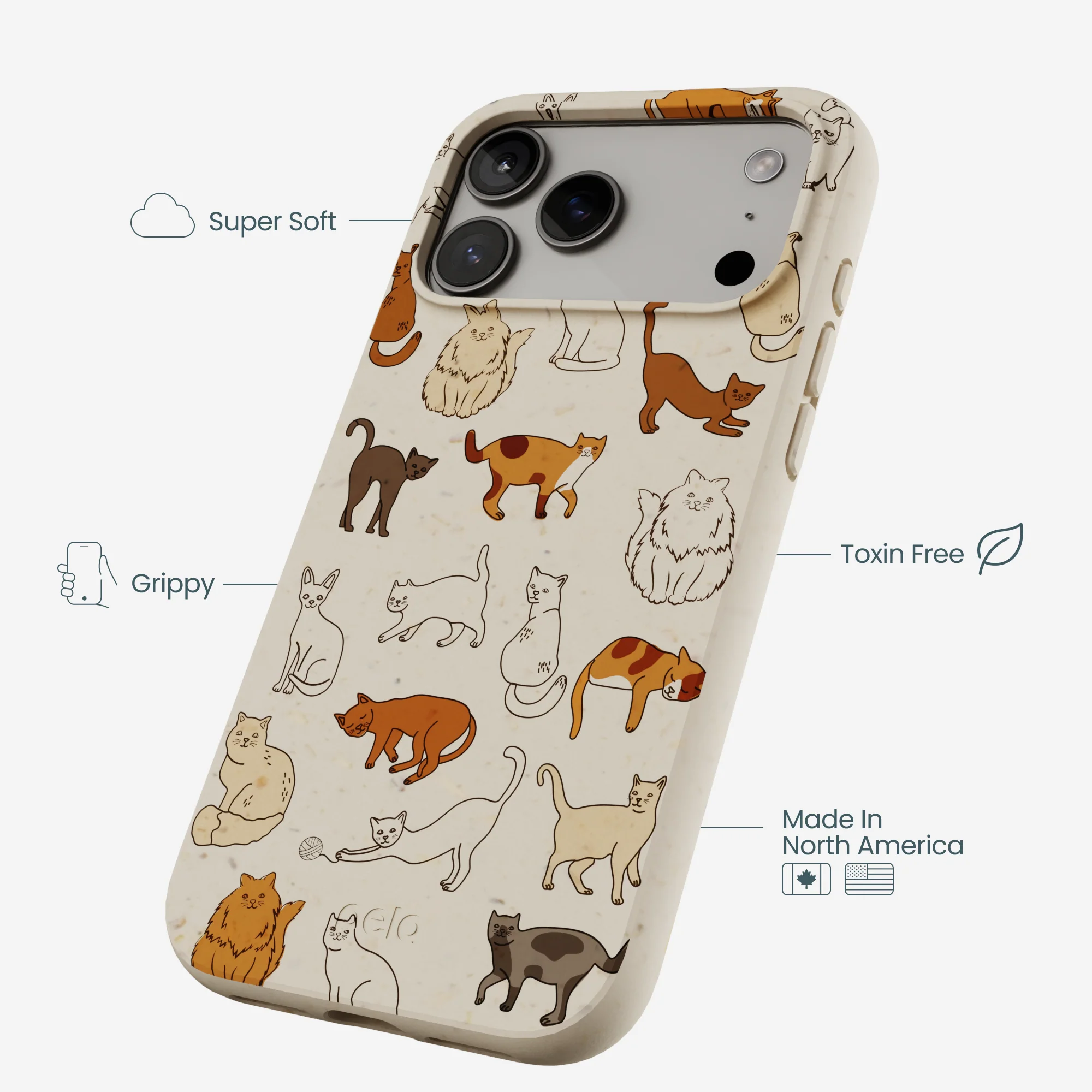 London Fog Kitty Cats iPhone 17 Pro Max Case - Image 4