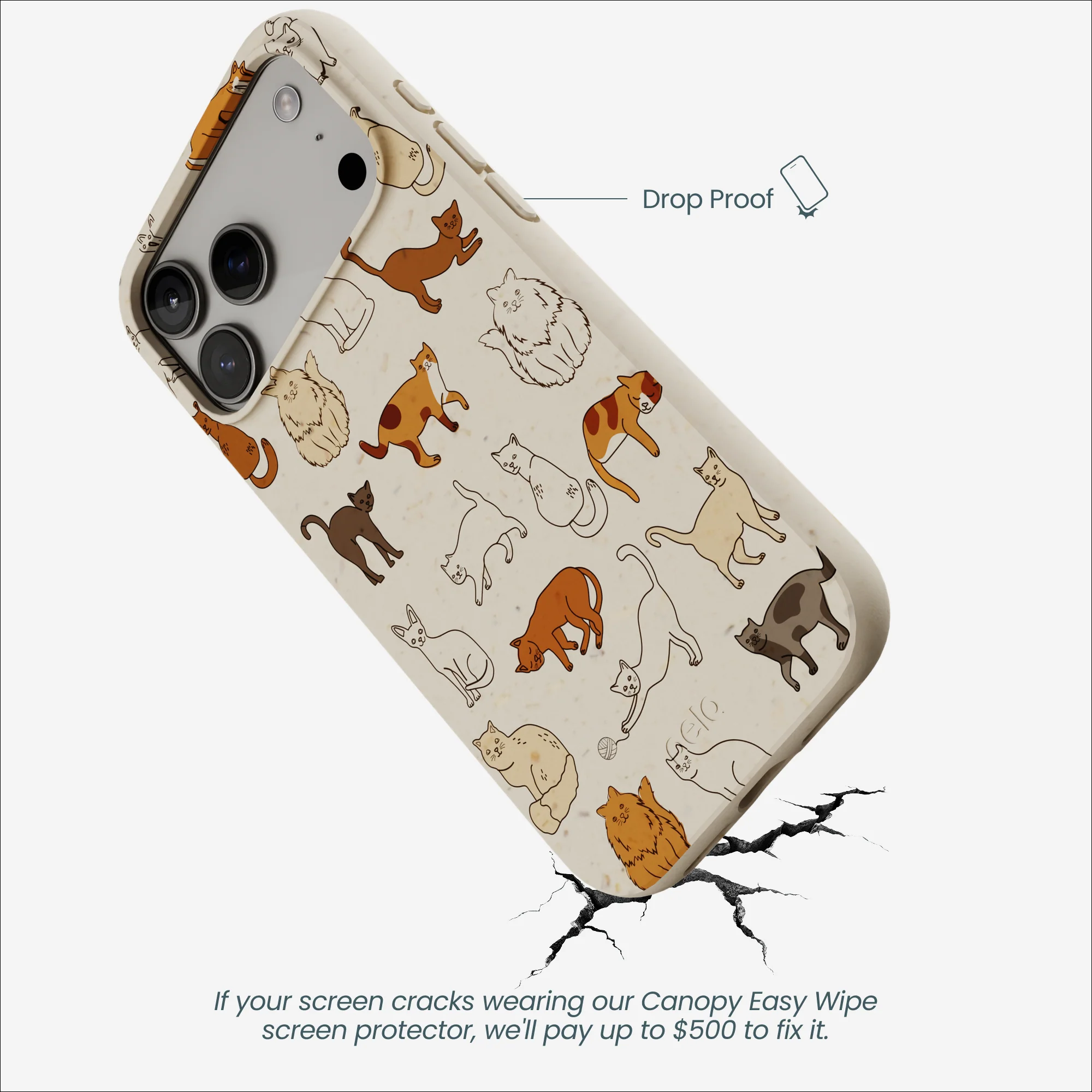 London Fog Kitty Cats iPhone 17 Pro Max Case - Image 5
