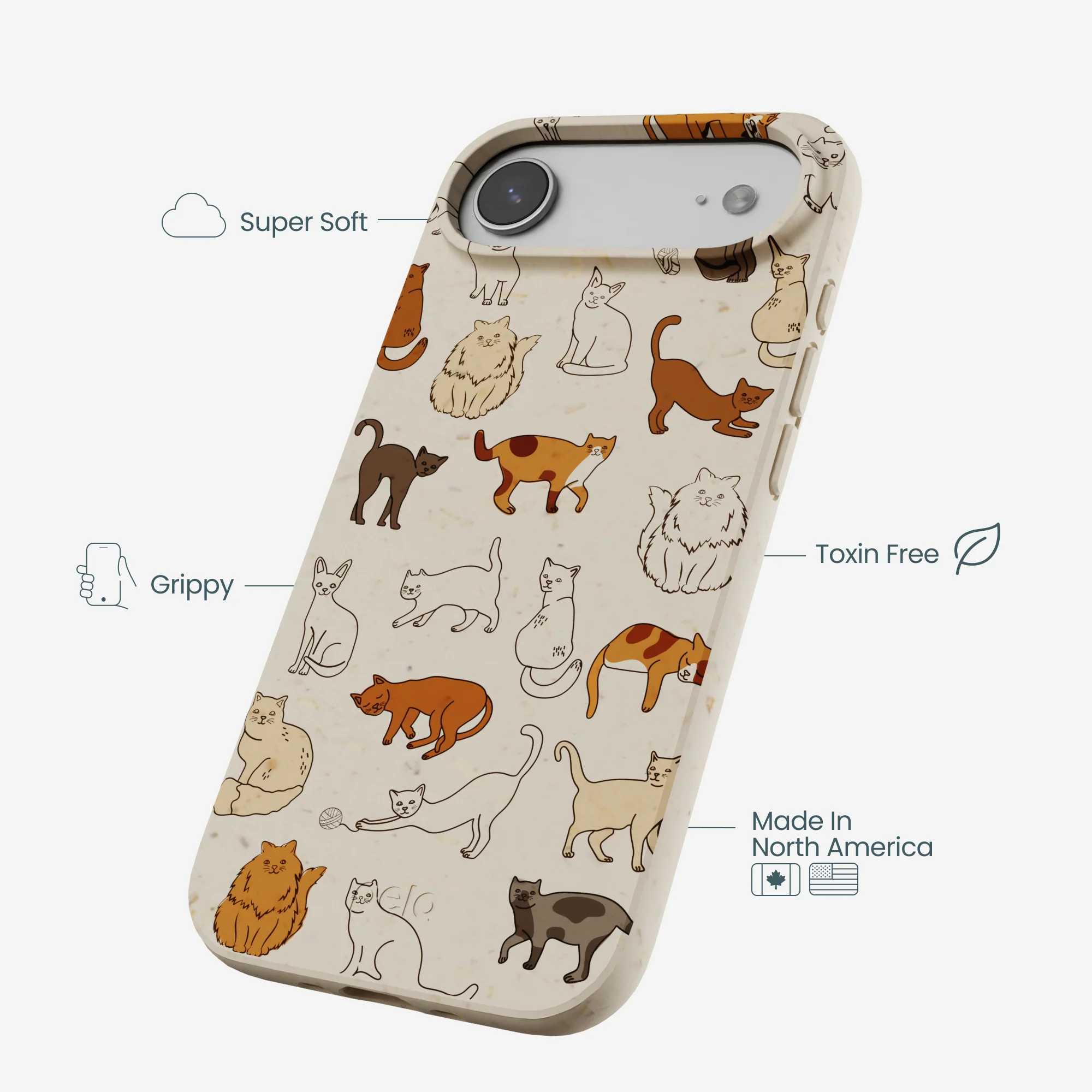 London Fog Kitty Cats iPhone Air Case - Image 4
