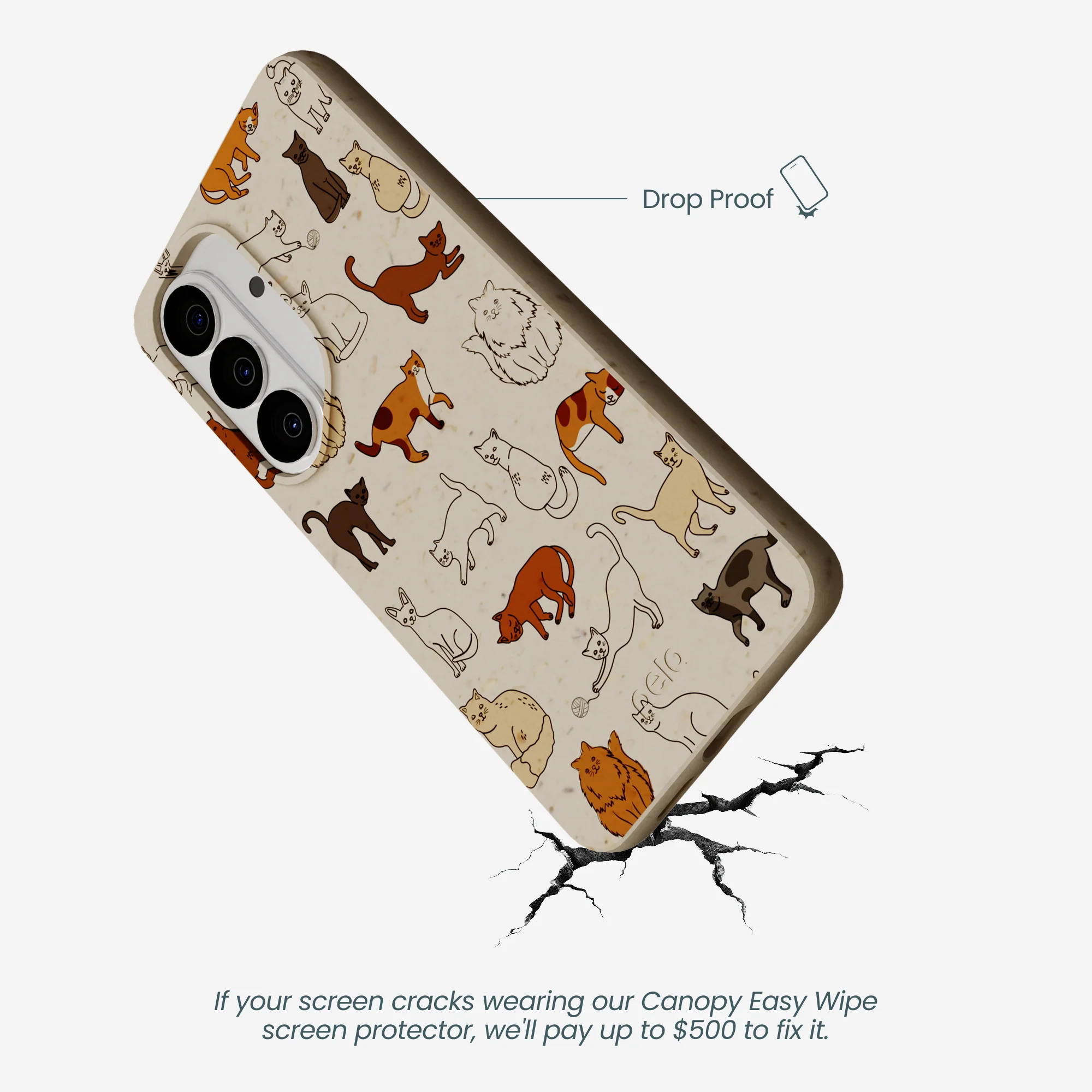 London Fog Kitty Cats Samsung Galaxy S26 Case - Image 4