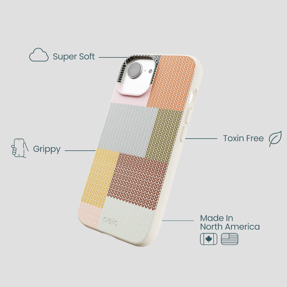 London Fog Knitted Patchwork iPhone 16e/17e Case - Image 4