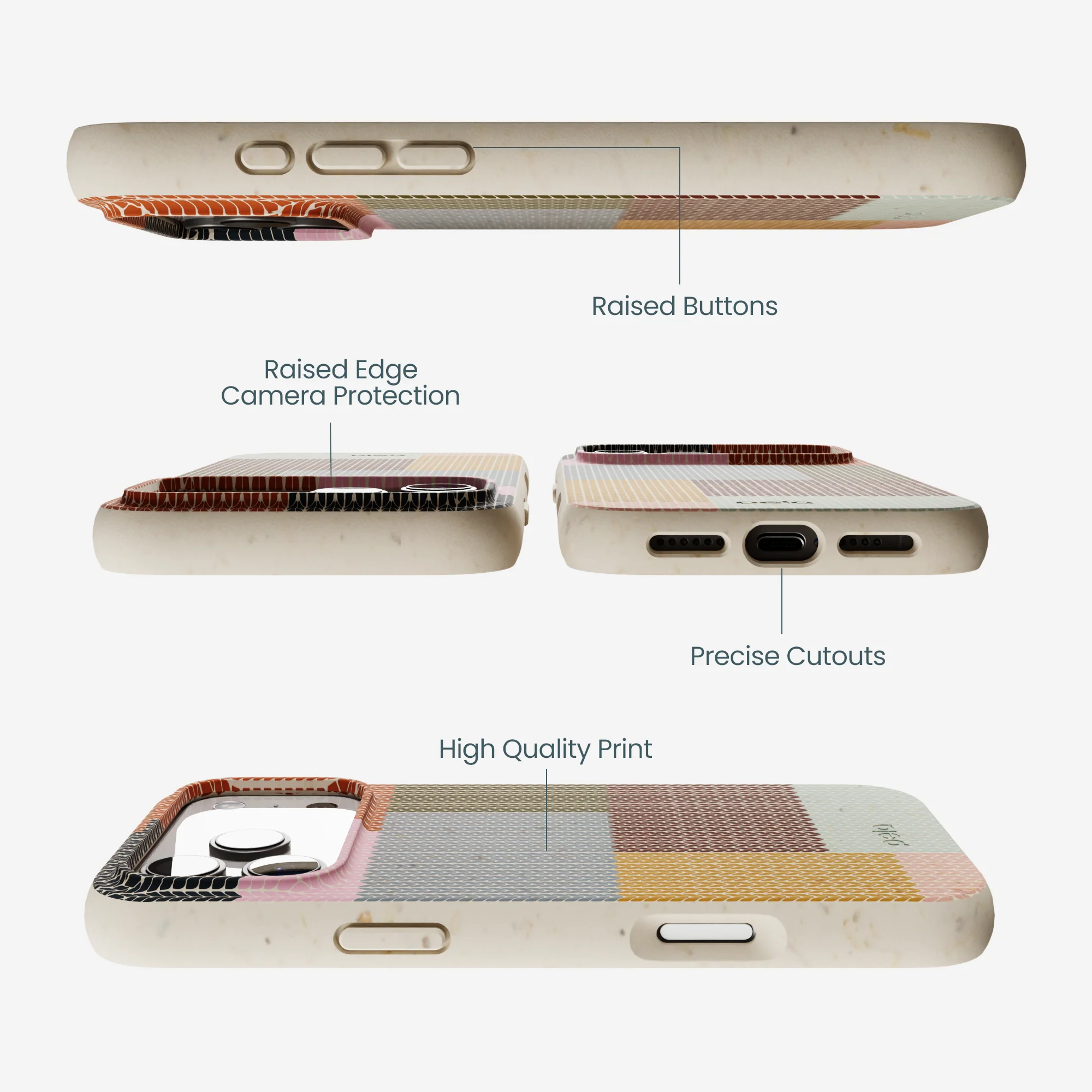 London Fog Knitted Patchwork iPhone 17 Pro Max Case - Image 3