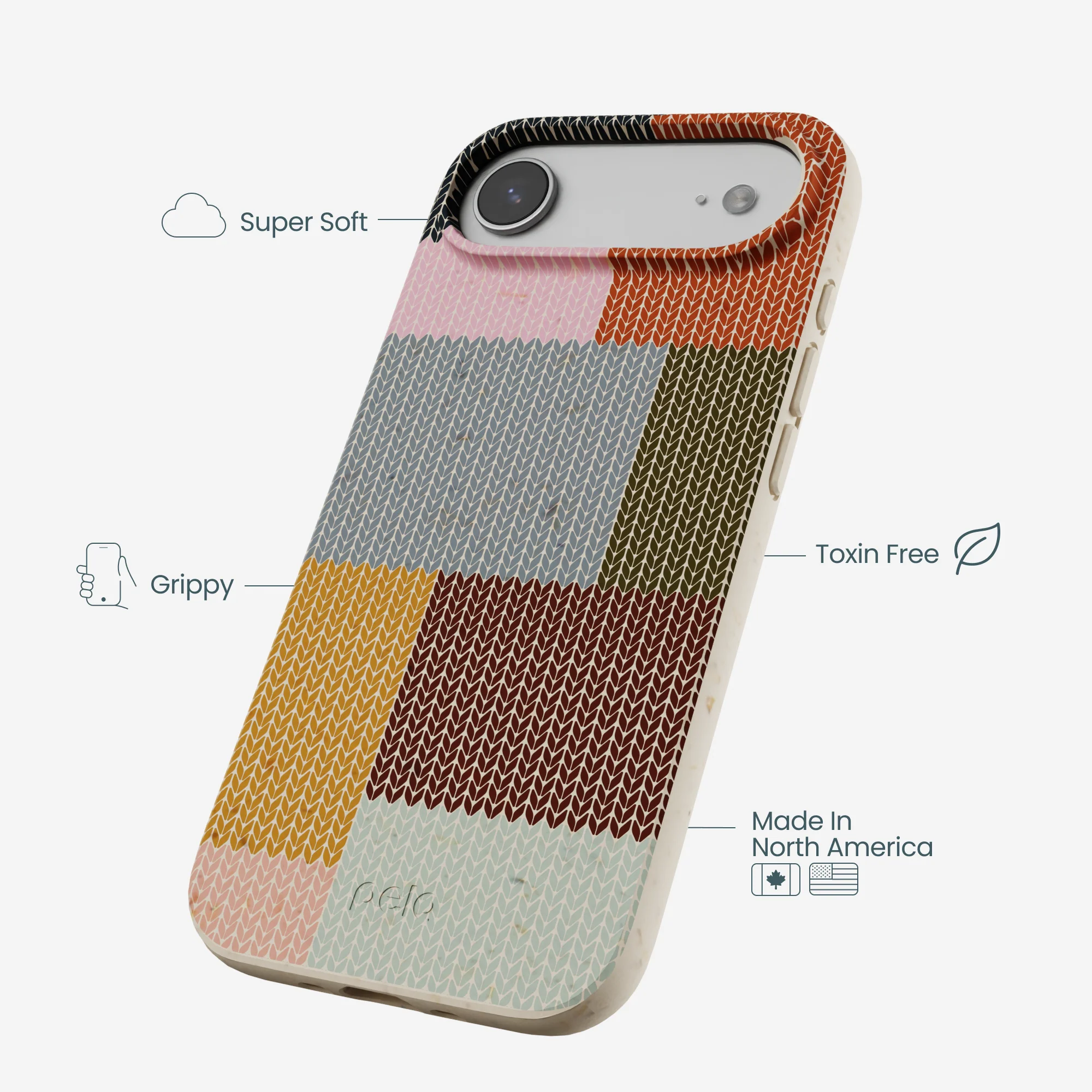 London Fog Knitted Patchwork iPhone Air Case - Image 4