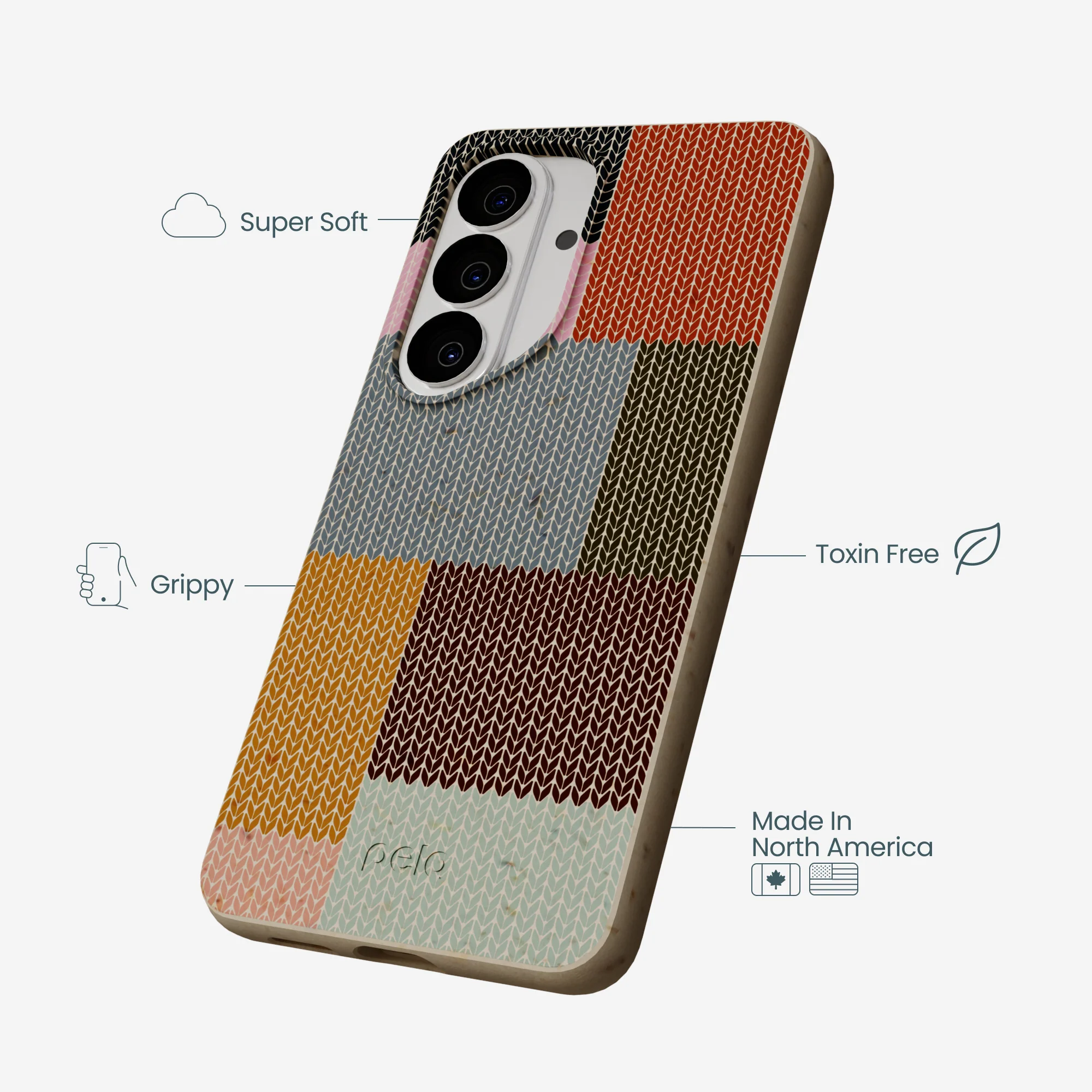London Fog Knitted Patchwork Samsung Galaxy S26 Case - Image 3
