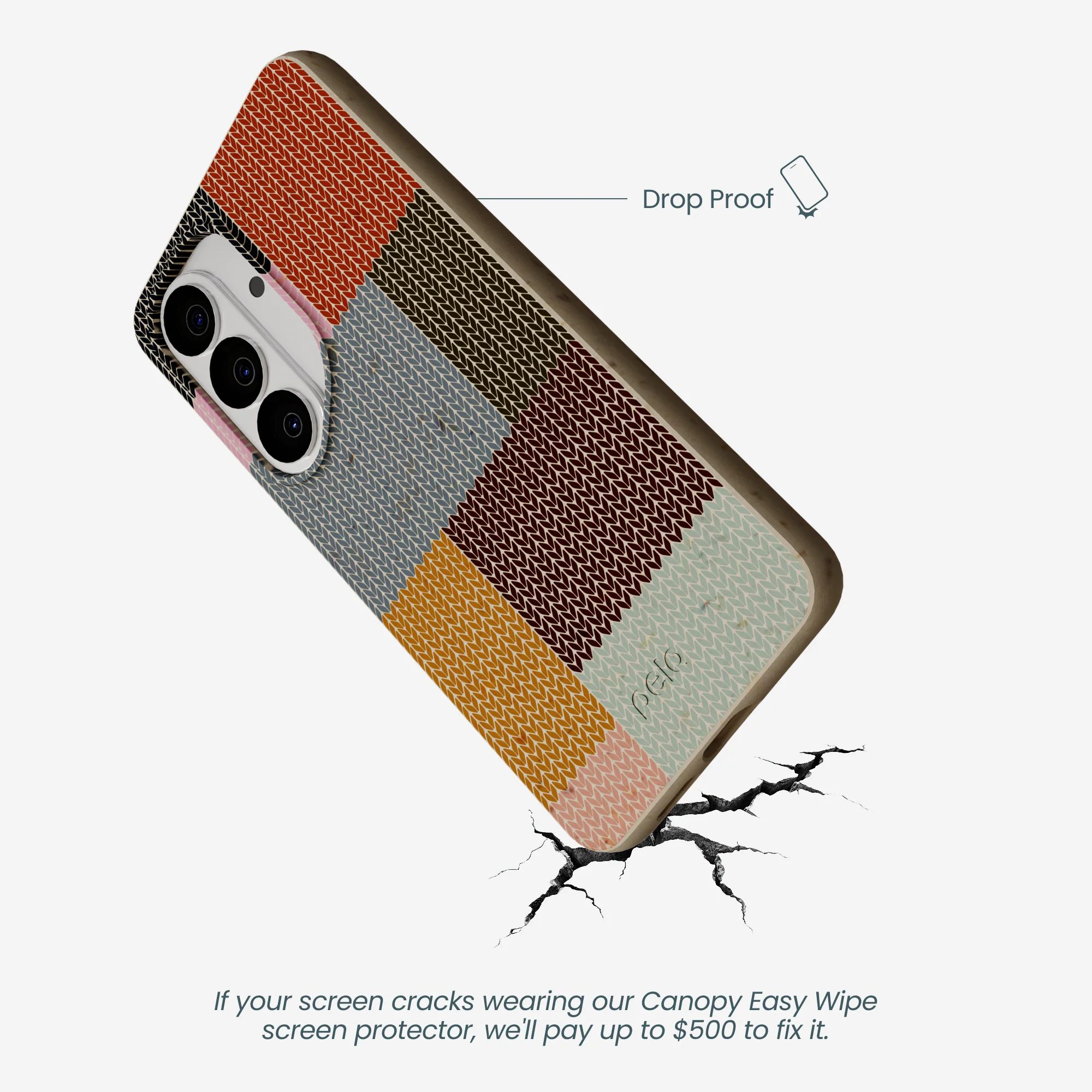 London Fog Knitted Patchwork Samsung Galaxy S26 Case - Image 4