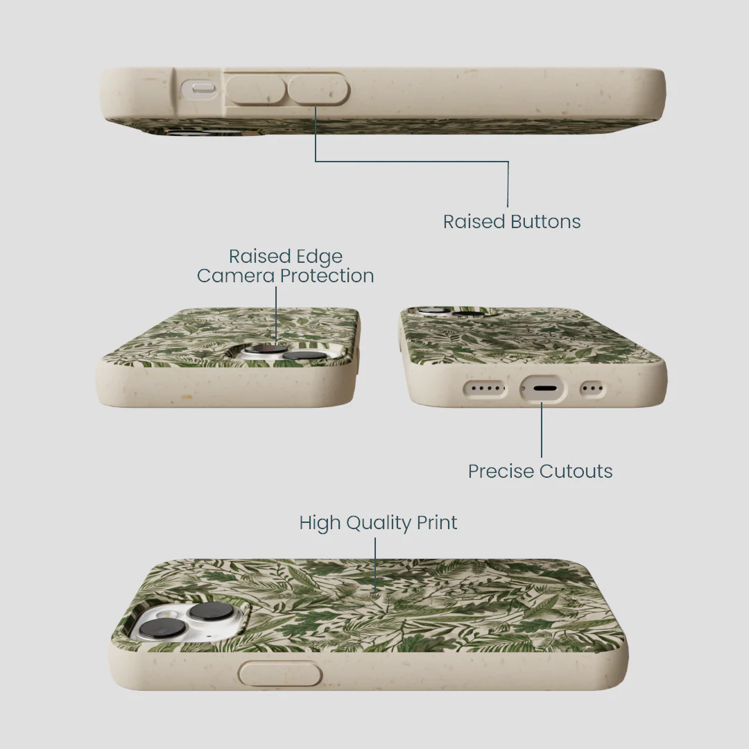 London Fog Leaf Camo iPhone 13 Case - Image 3