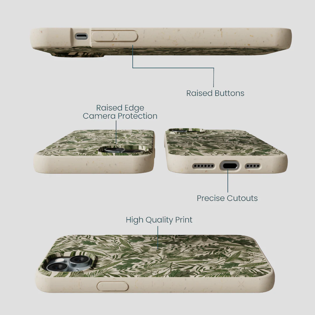 London Fog Leaf Camo iPhone 14 Plus Case - Image 3