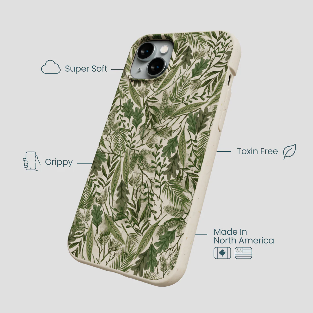 London Fog Leaf Camo iPhone 15 Plus Case - Image 4