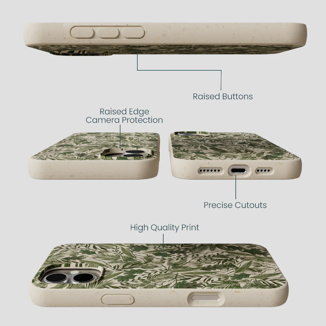 London Fog Leaf Camo iPhone 16 Plus Case - Image 3