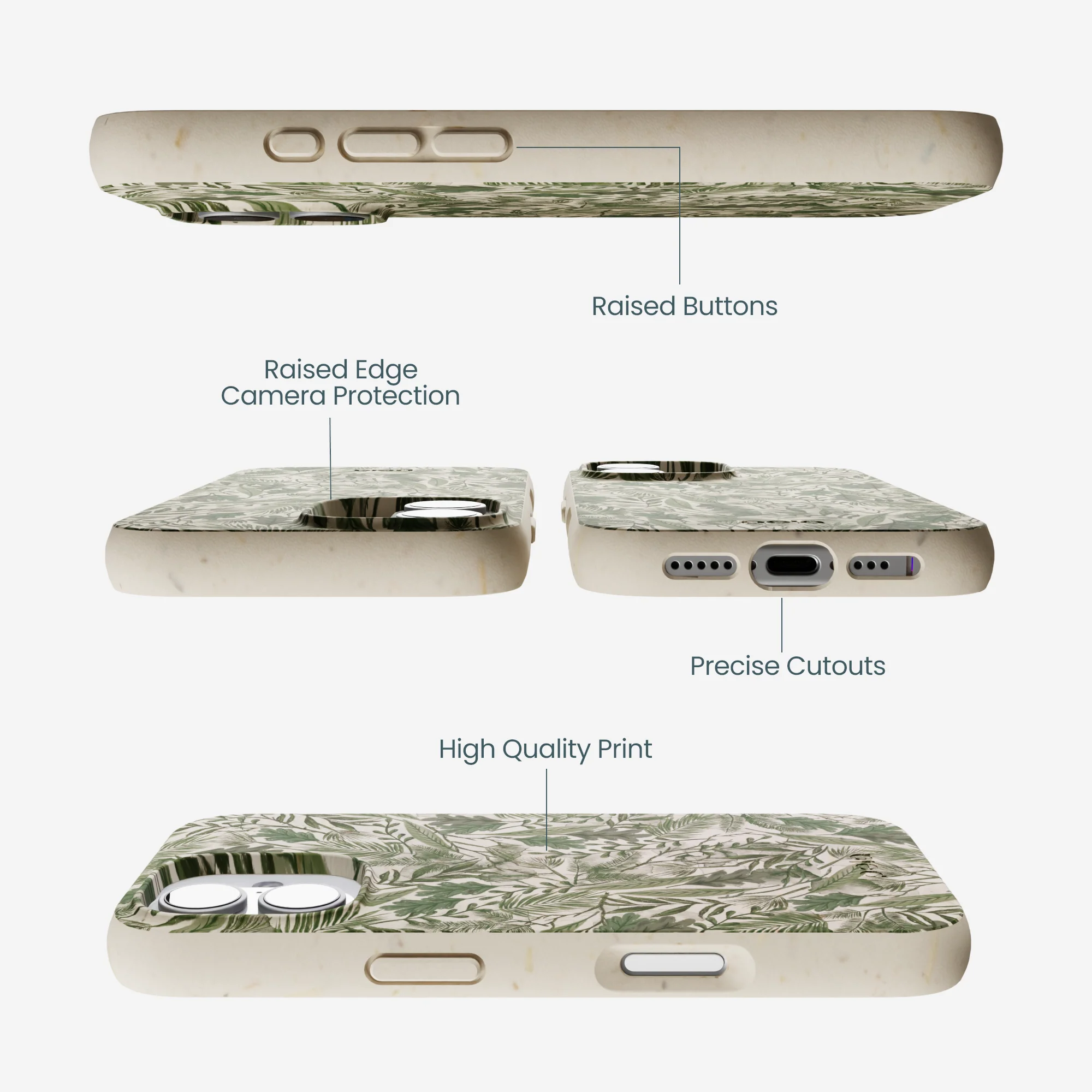 London Fog Leaf Camo iPhone 17 Case - Image 3