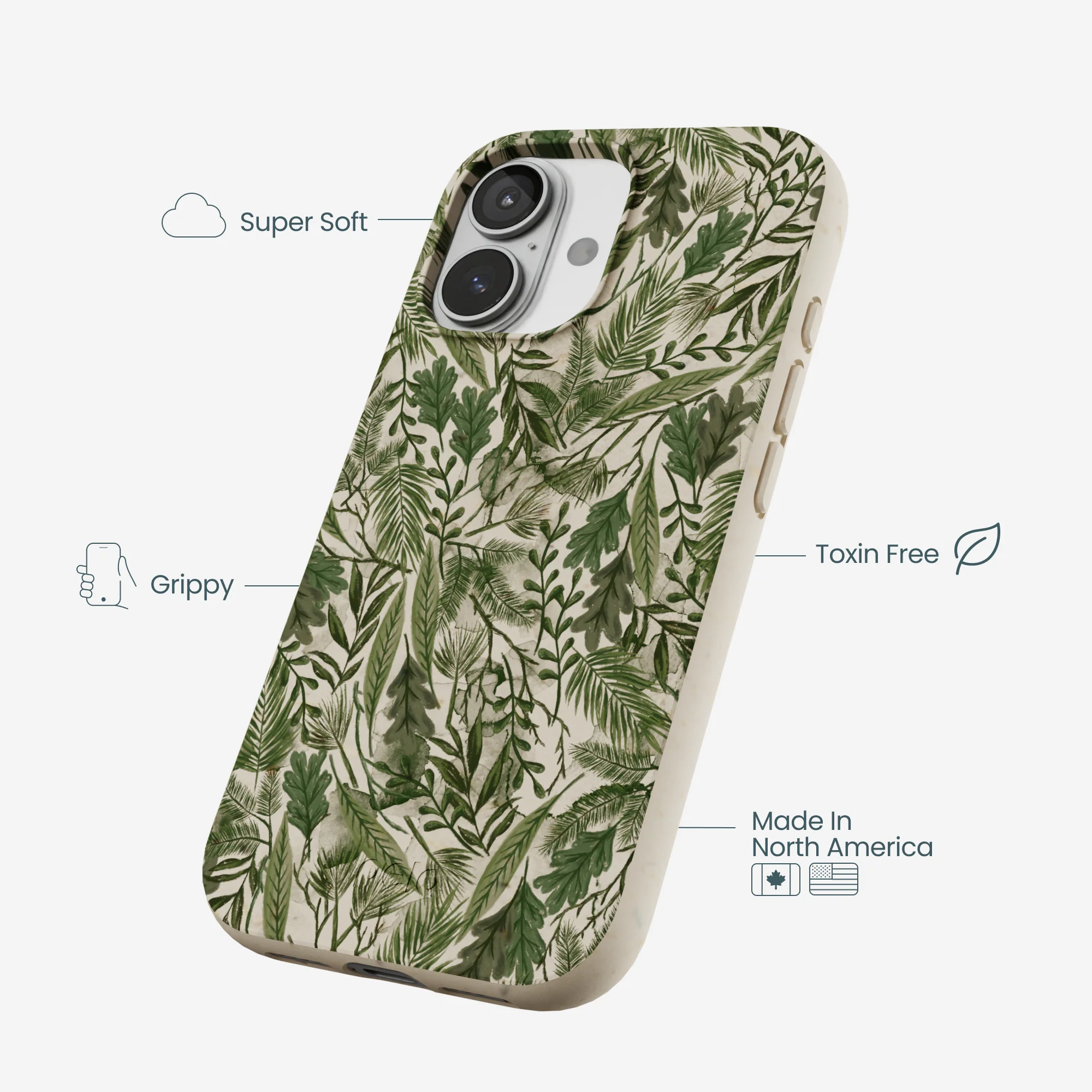 London Fog Leaf Camo iPhone 17 Case - Image 4