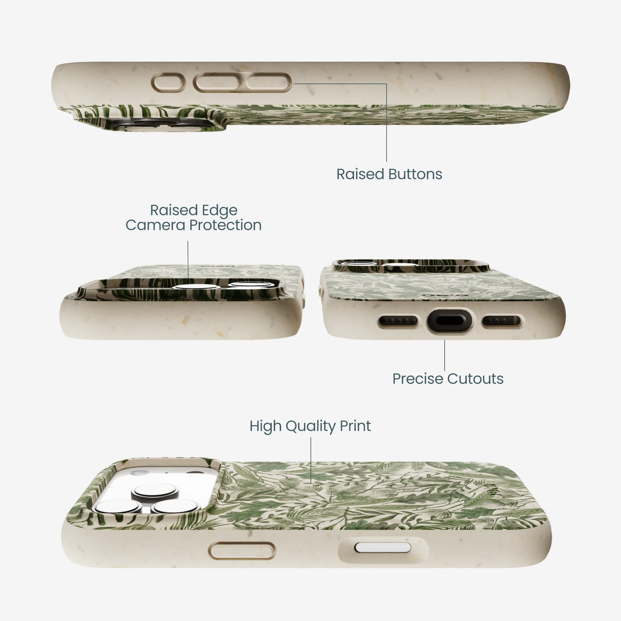 London Fog Leaf Camo iPhone 17 Pro Case - Image 3