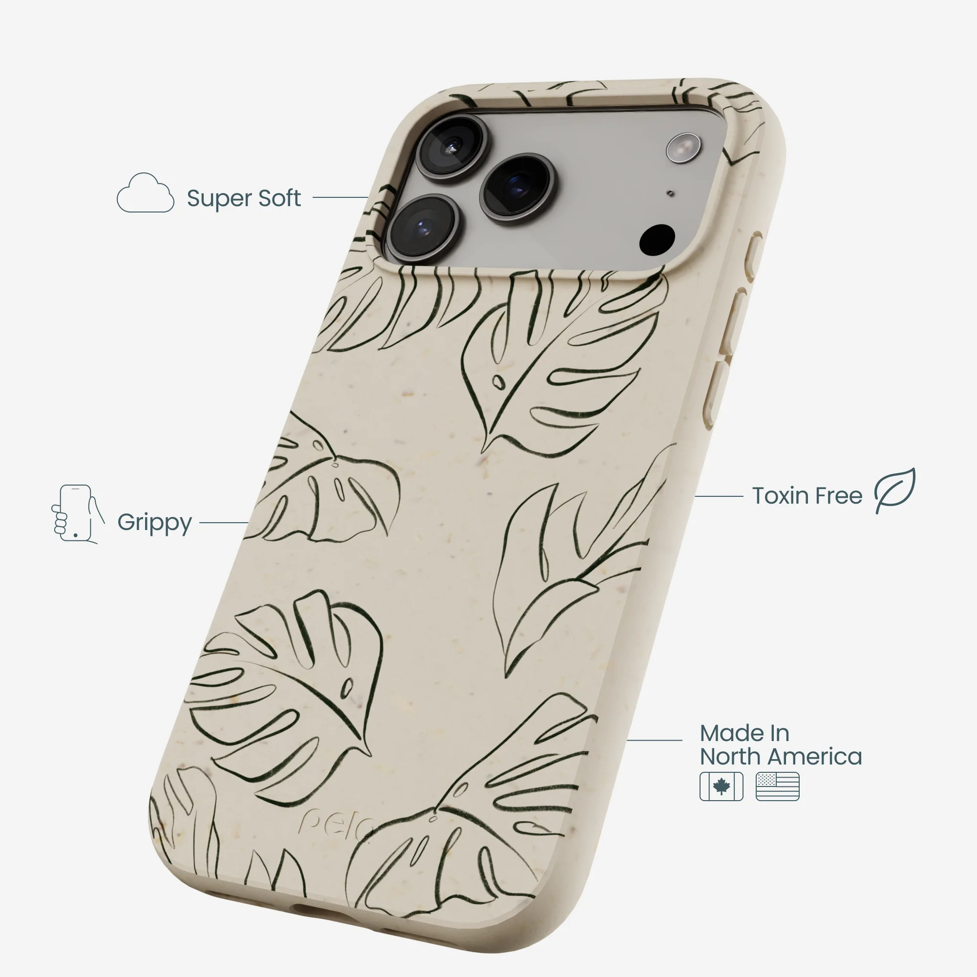 London Fog Leaf Lines iPhone 17 Pro Max Case - Image 4