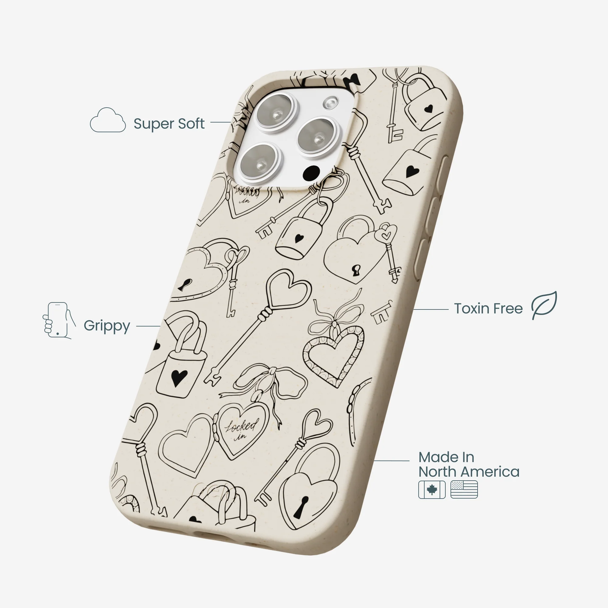 London Fog Locked In Love iPhone 16 Pro Max Case - Image 4