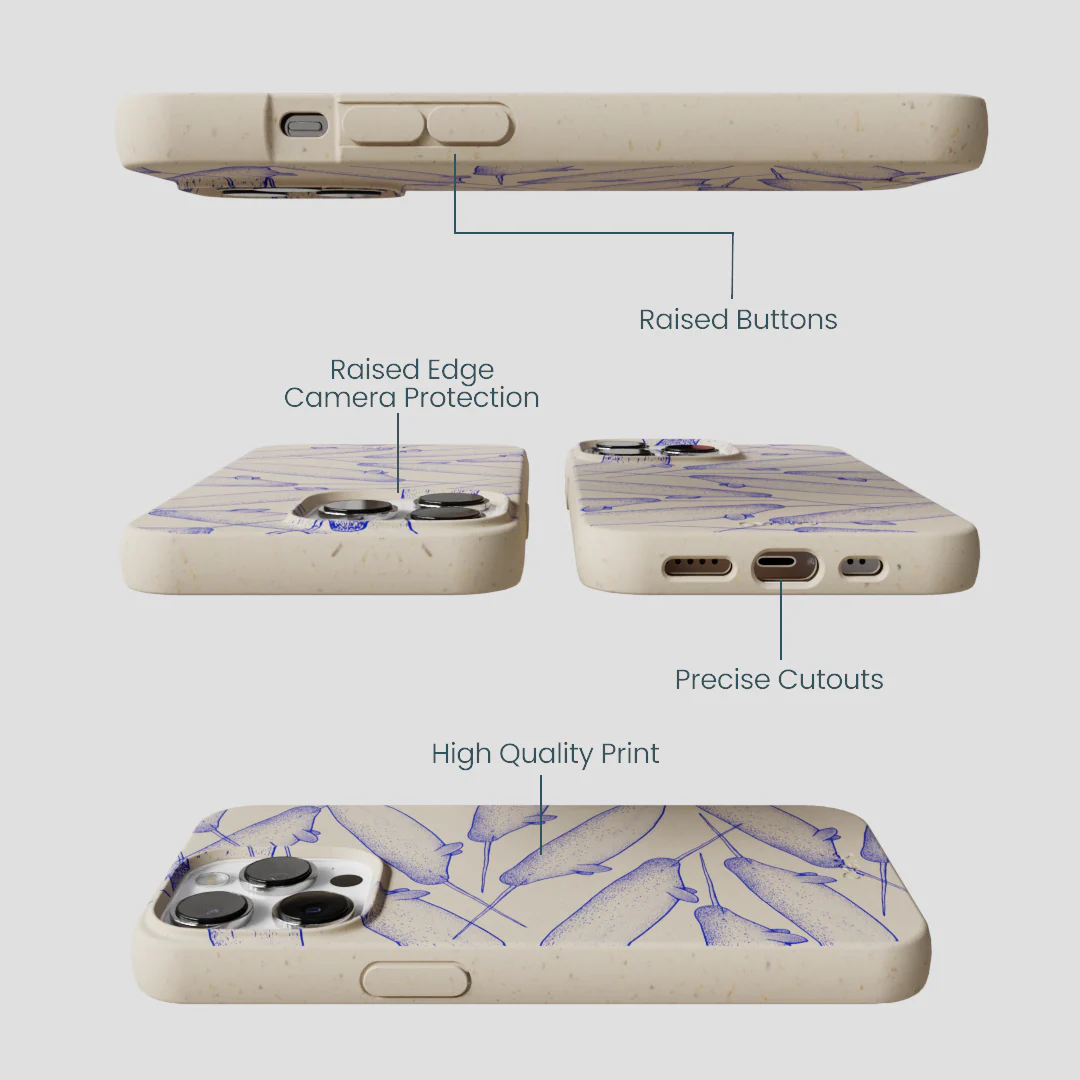 London Fog Magical Narwhal iPhone 13 Pro Max Case - Image 3