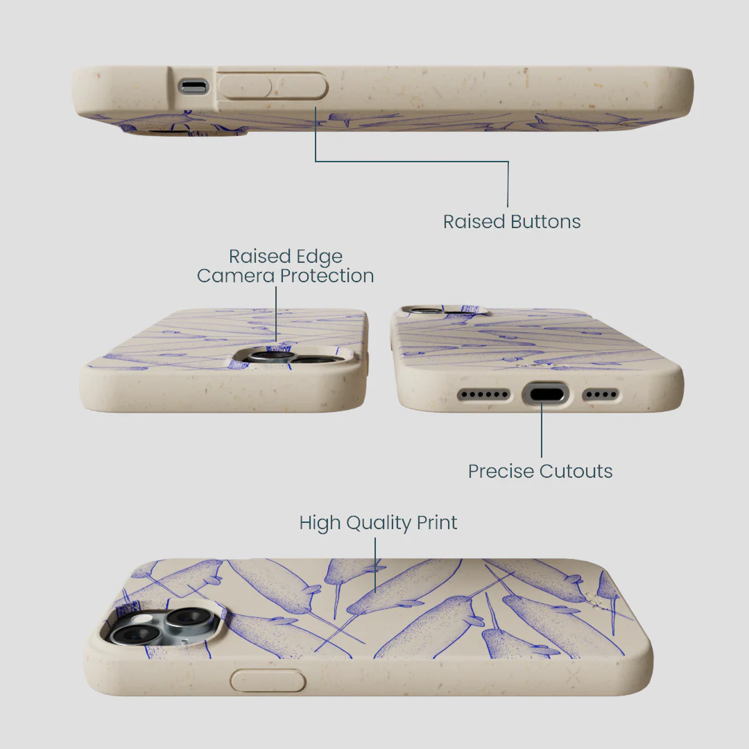 London Fog Magical Narwhal iPhone 14 Plus Case - Image 3