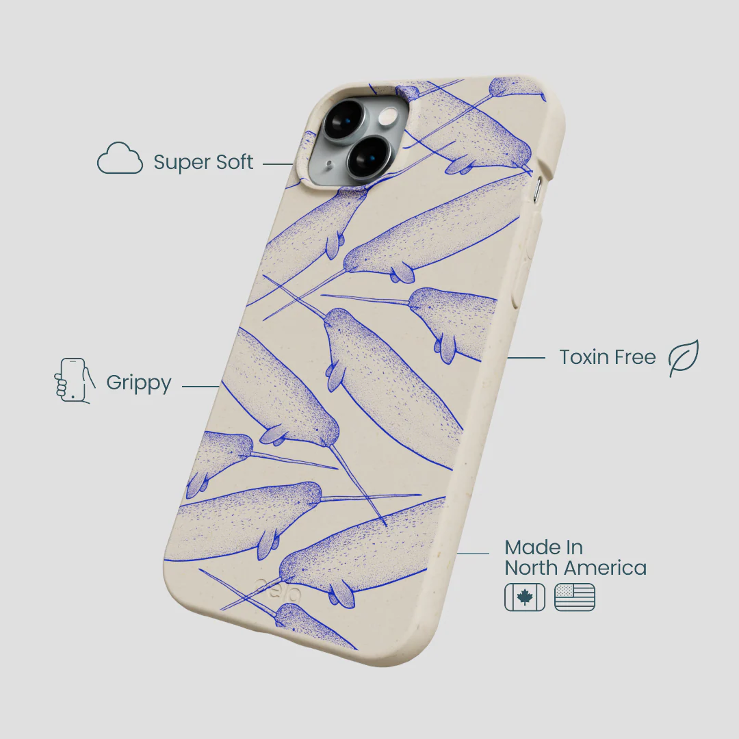 London Fog Magical Narwhal iPhone 14 Plus Case - Image 4