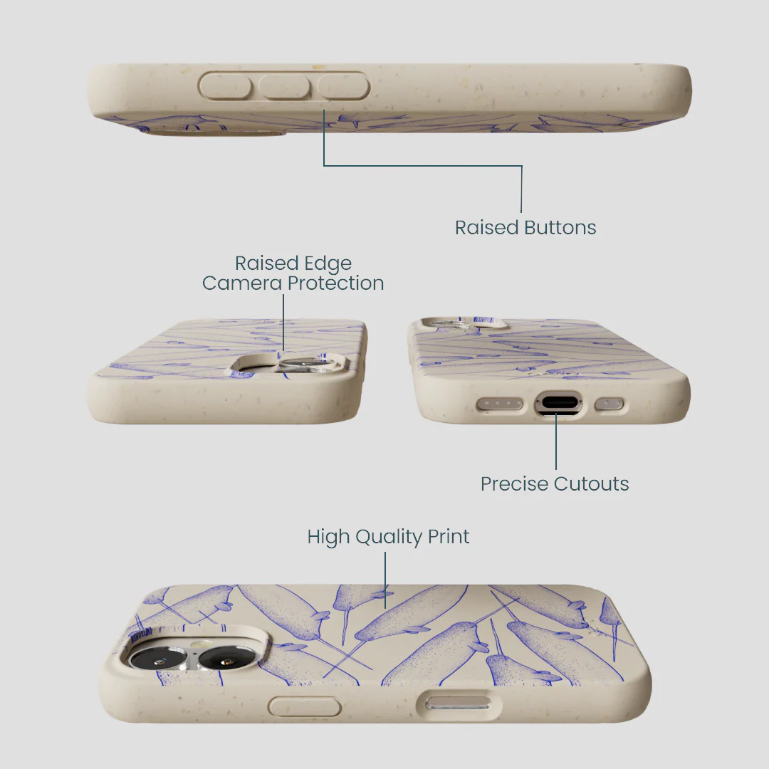 London Fog Magical Narwhal iPhone 16 Case - Image 3