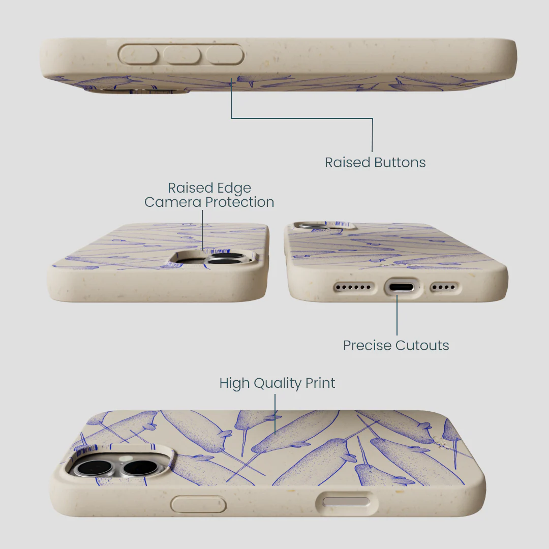 London Fog Magical Narwhal iPhone 16 Plus Case - Image 3