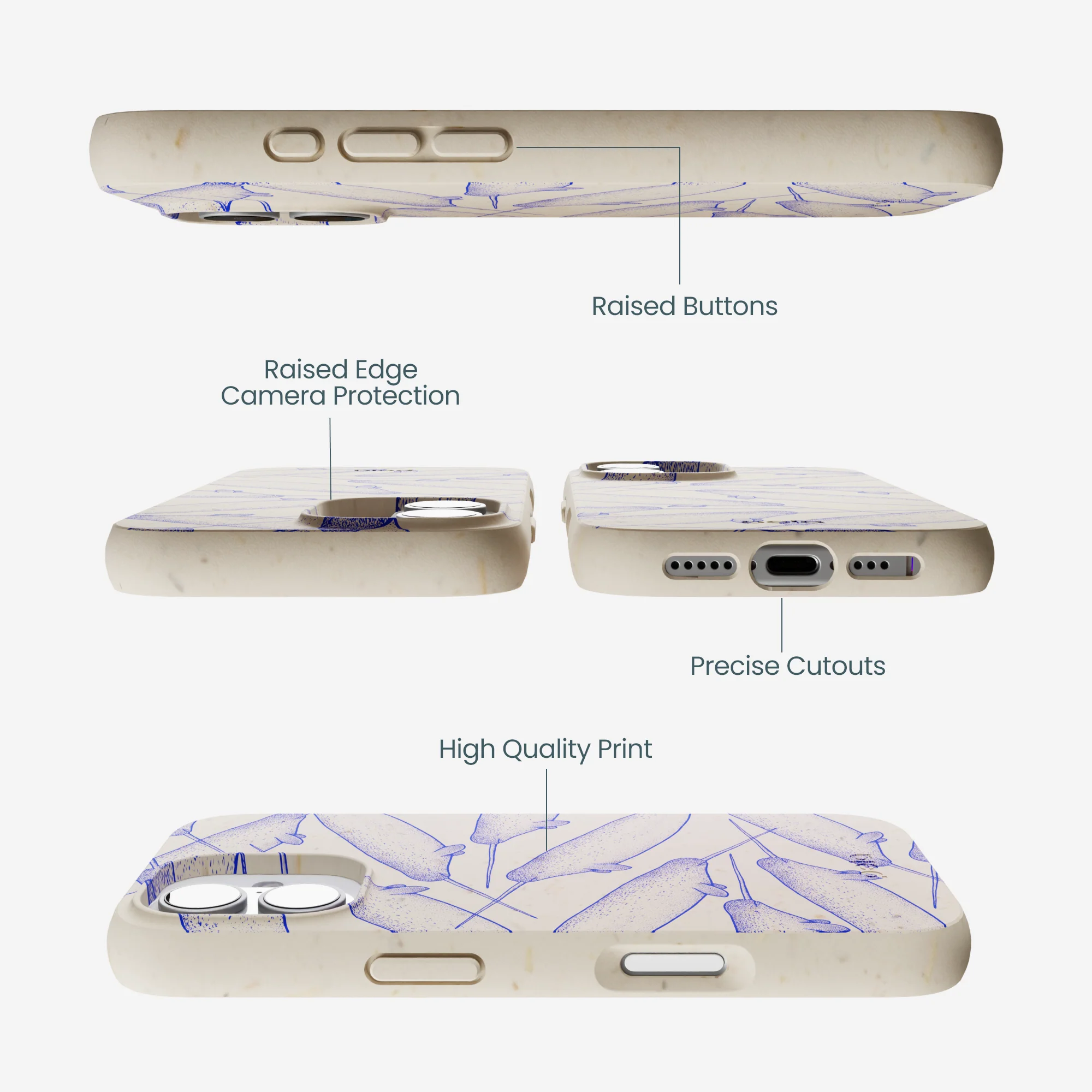 London Fog Magical Narwhal iPhone 17 Case - Image 3