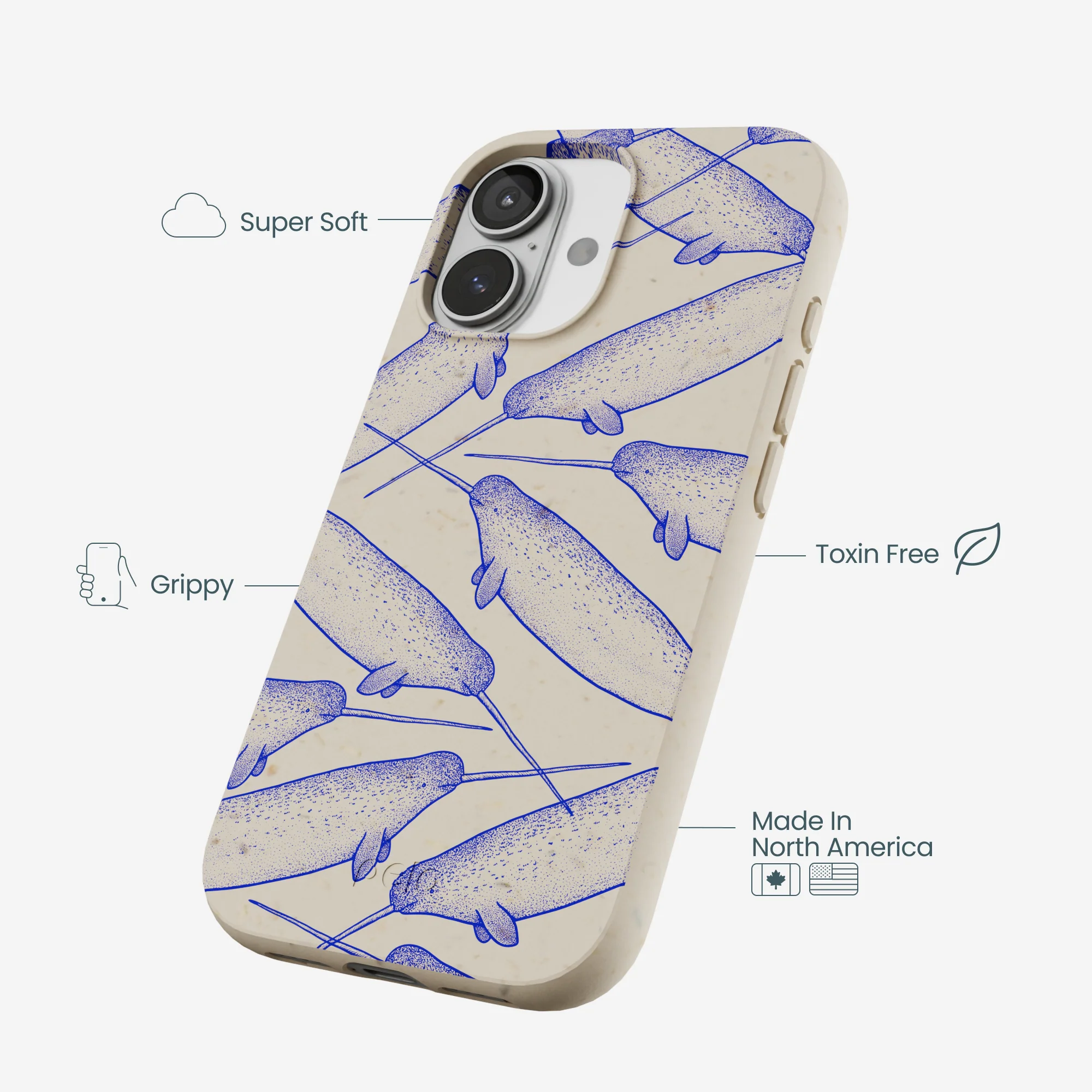 London Fog Magical Narwhal iPhone 17 Case - Image 4