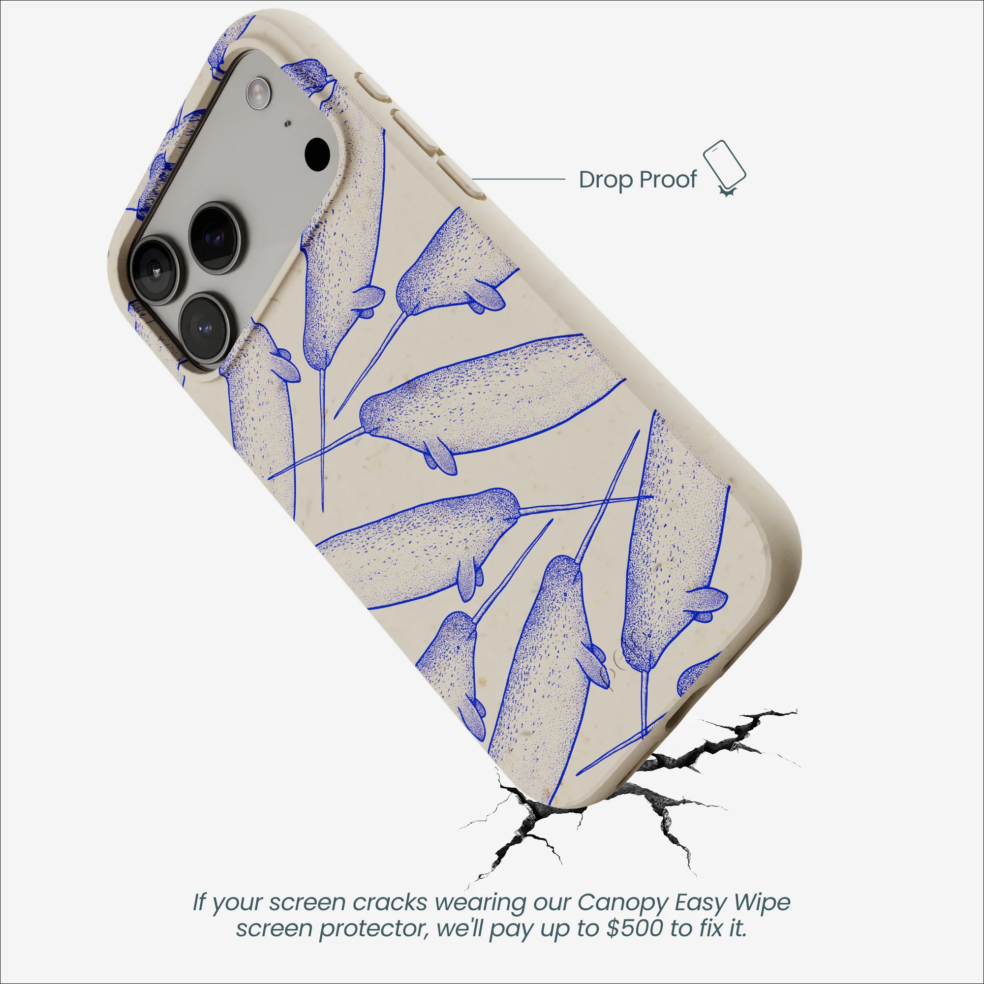 London Fog Magical Narwhal iPhone 17 Pro Max Case - Image 5