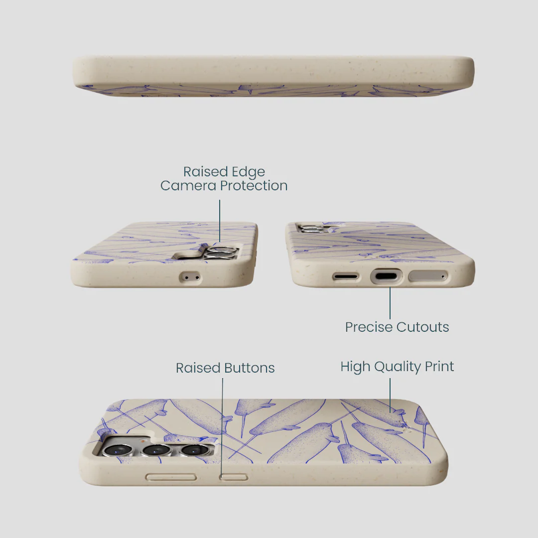 London Fog Magical Narwhal Samsung Galaxy S25 Case - Image 3