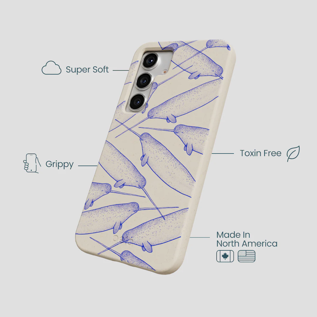 London Fog Magical Narwhal Samsung Galaxy S25 Case - Image 4
