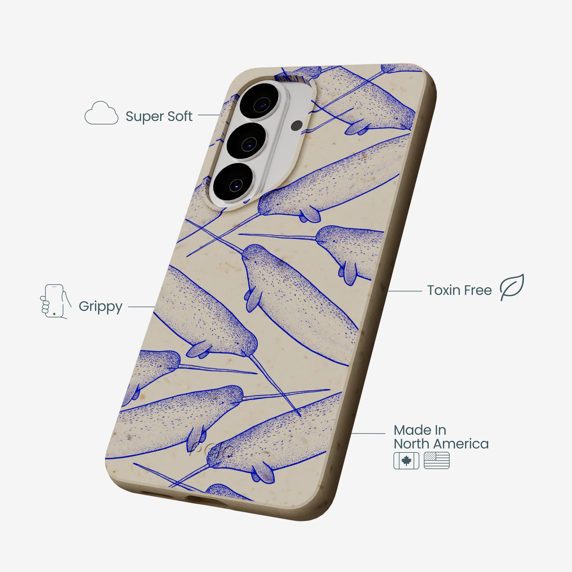 London Fog Magical Narwhal Samsung Galaxy S26 Case - Image 4