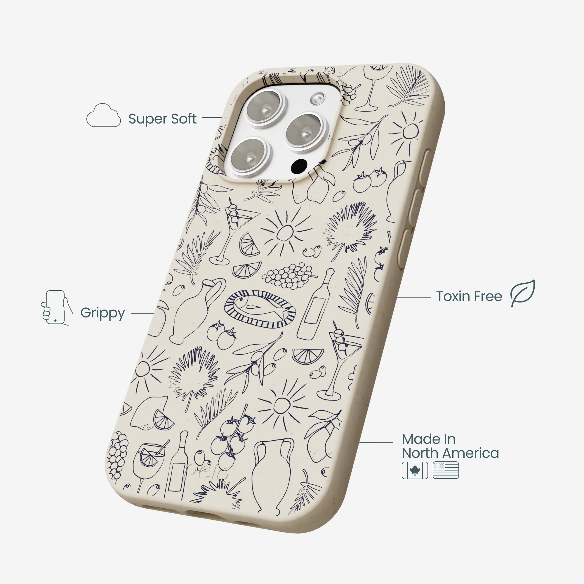 London Fog Mediterranean Moments iPhone 16 Pro Max Case - Image 4