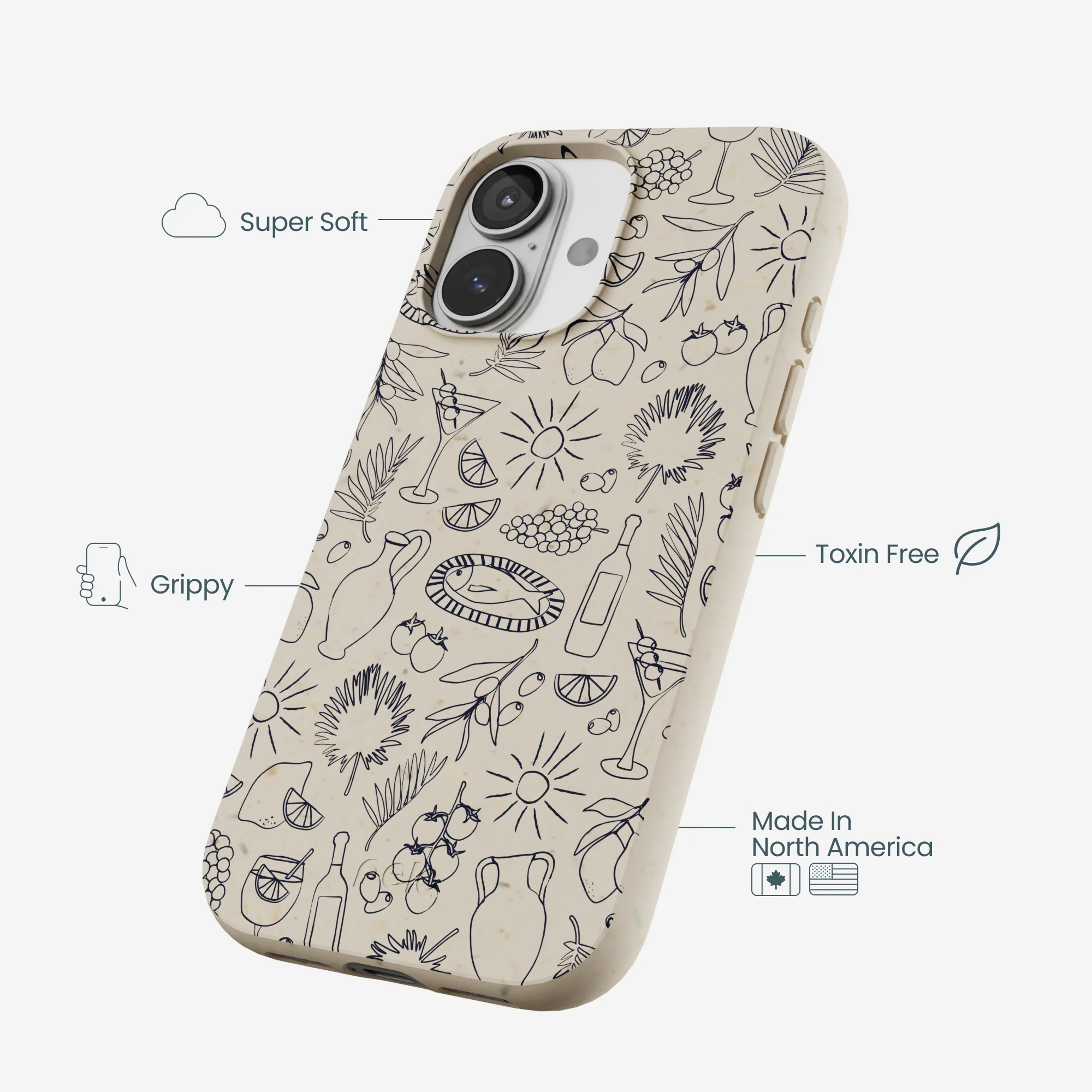 London Fog Mediterranean Moments iPhone 17 Case - Image 4