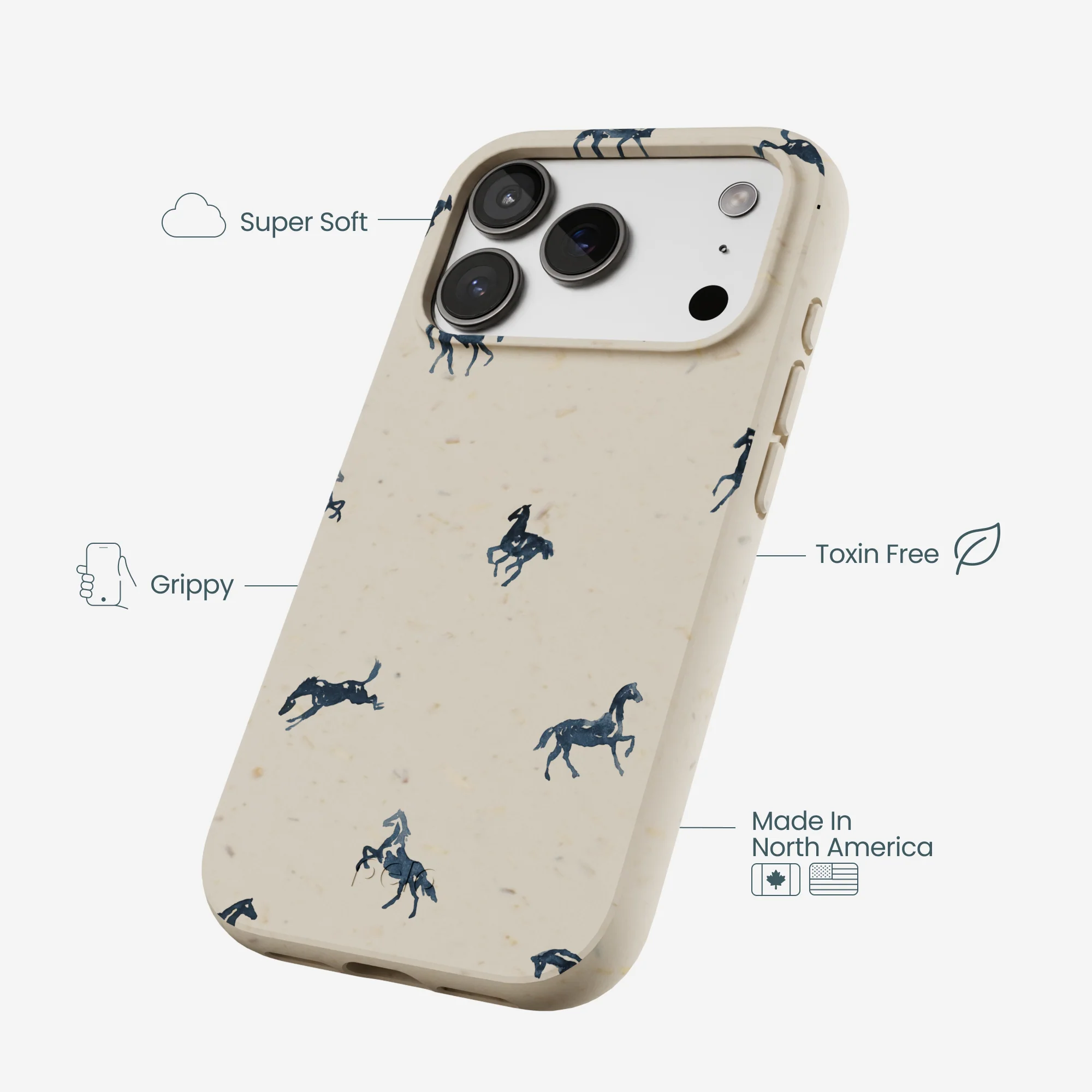 London Fog Mini Horses iPhone 17 Pro Case - Image 4