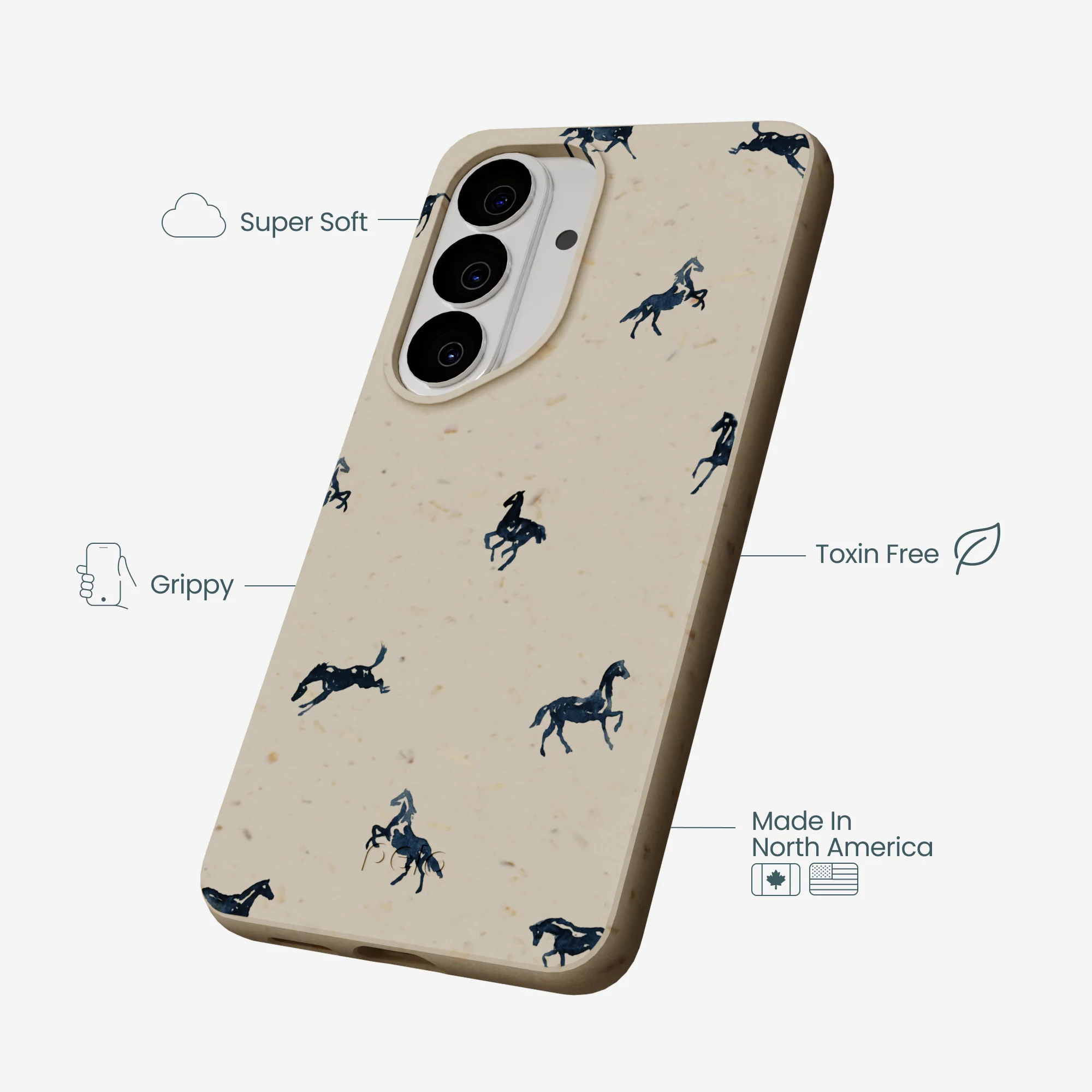 London Fog Mini Horses Samsung Galaxy S26 Case - Image 4