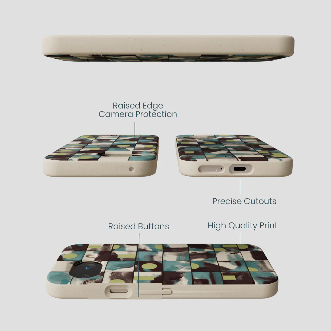 London Fog Mosaic Puzzle Google Pixel 9a Case - Image 3