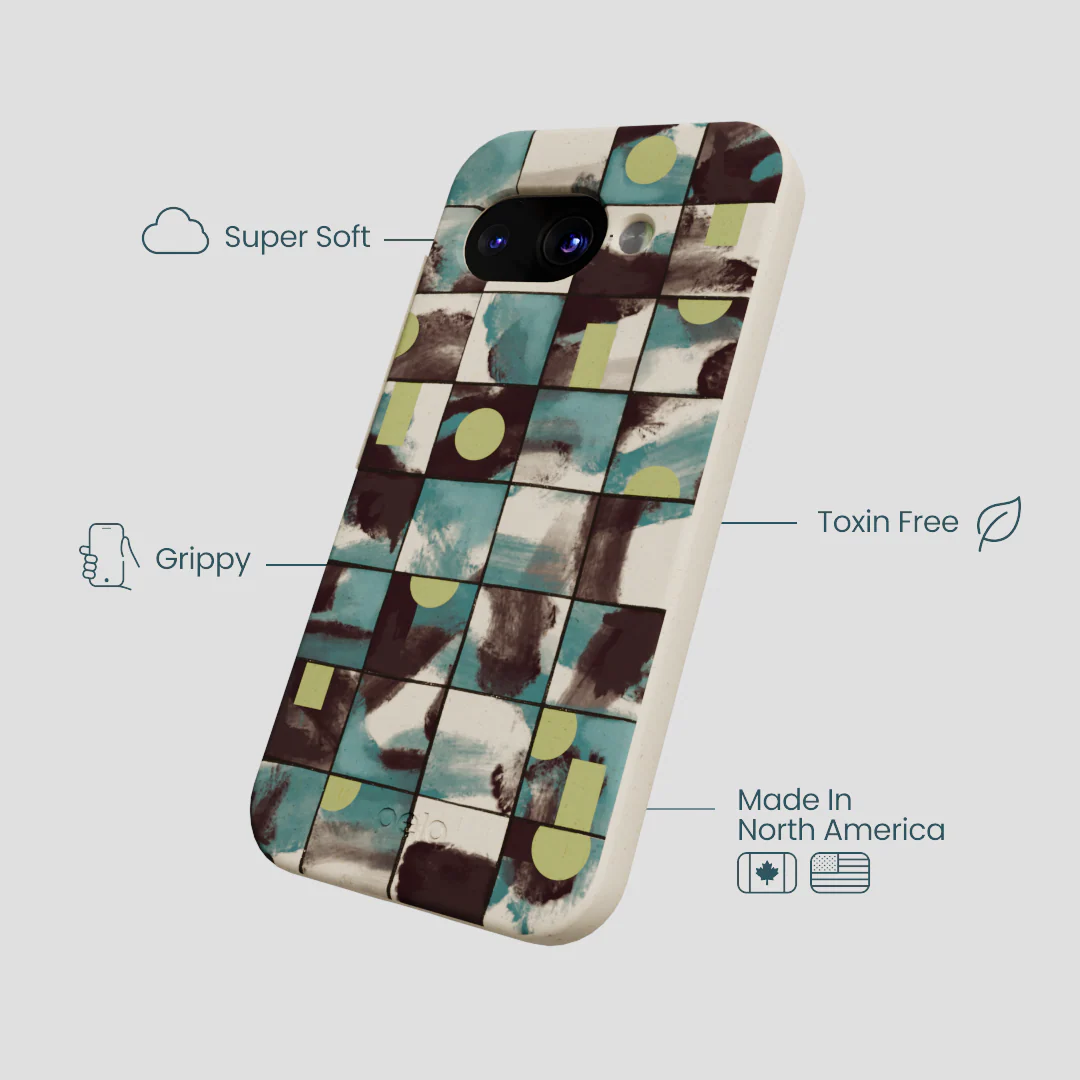 London Fog Mosaic Puzzle Google Pixel 9a Case - Image 4