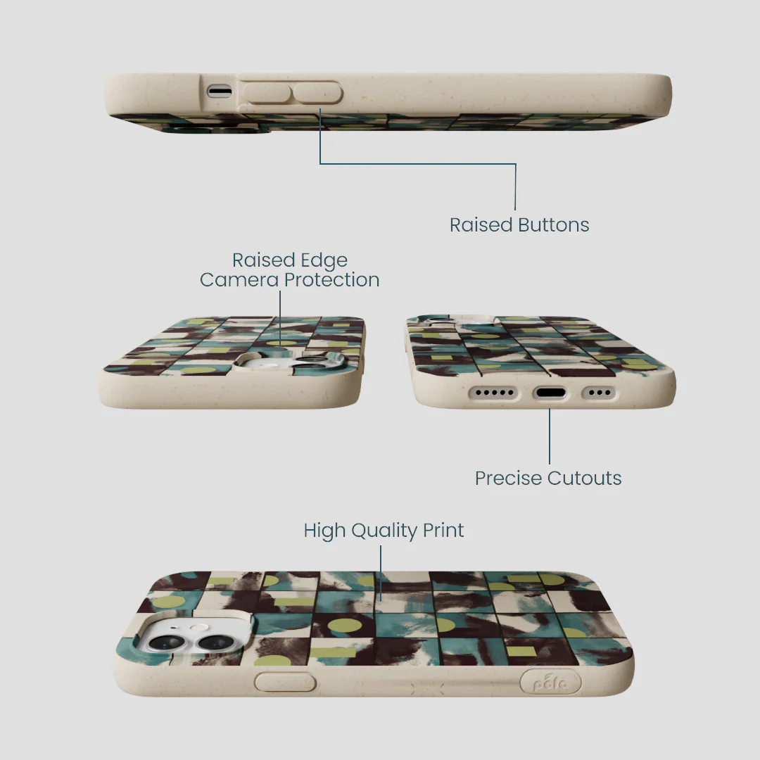 London Fog Mosaic Puzzle iPhone 12/ iPhone 12 Pro Case - Image 3