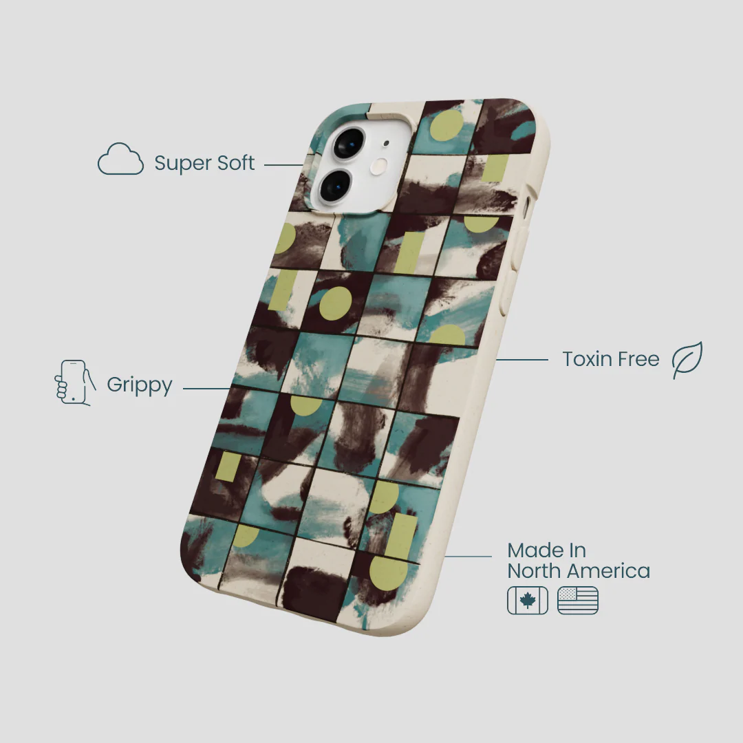 London Fog Mosaic Puzzle iPhone 12/ iPhone 12 Pro Case - Image 4