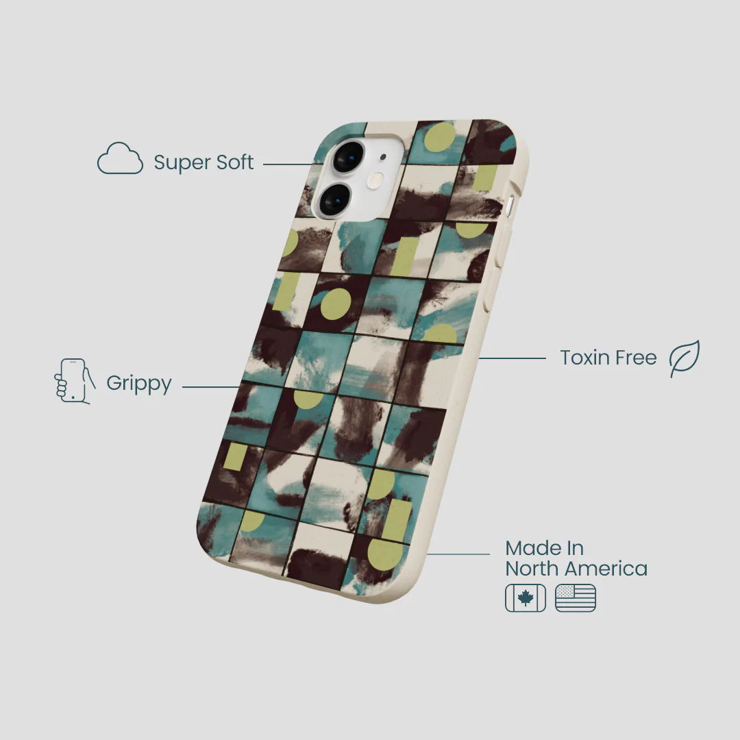 London Fog Mosaic Puzzle iPhone 12 Mini Case - Image 4
