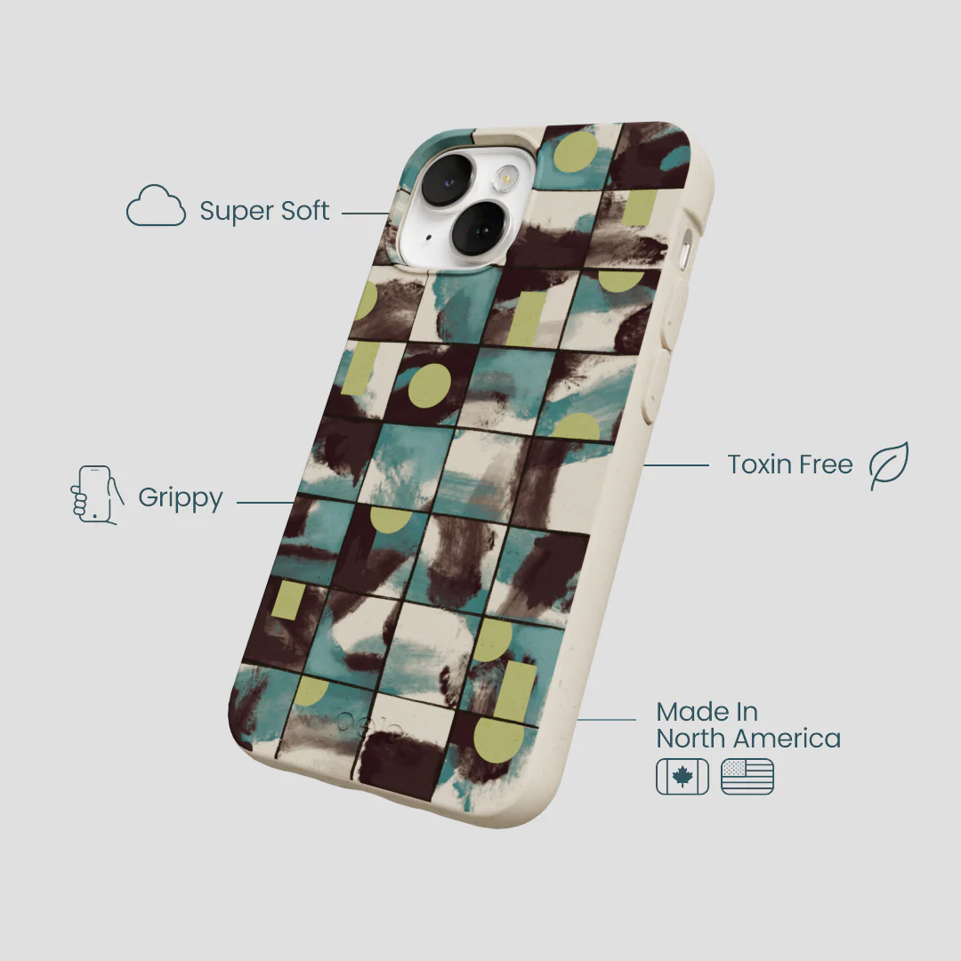 London Fog Mosaic Puzzle iPhone 13 Case - Image 4