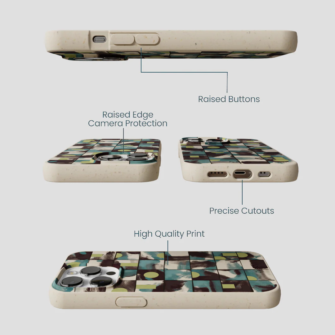 London Fog Mosaic Puzzle iPhone 13 Pro Case - Image 3
