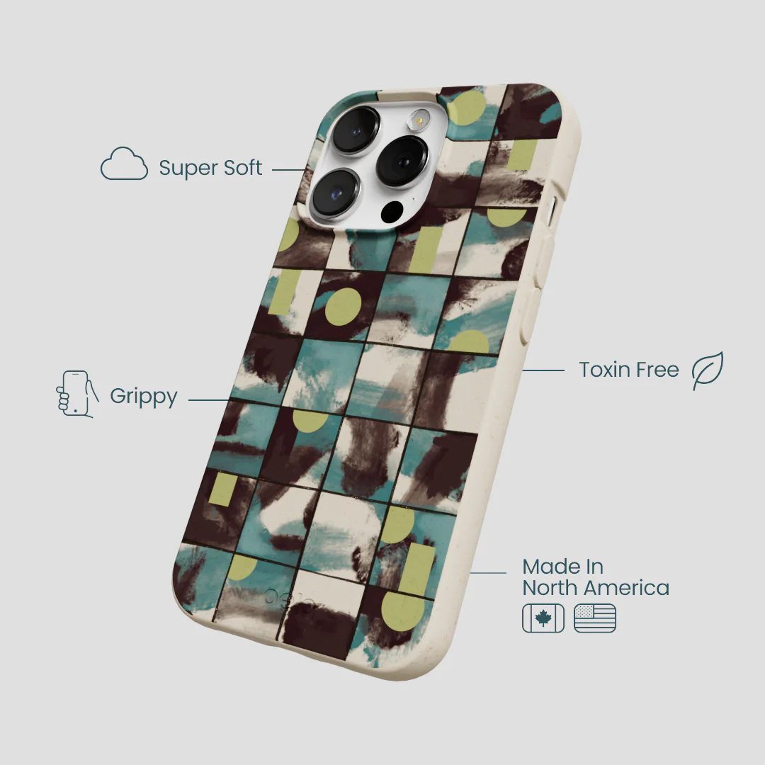 London Fog Mosaic Puzzle iPhone 13 Pro Max Case - Image 4