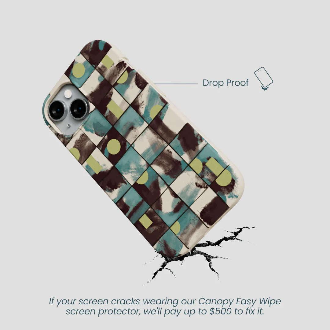 London Fog Mosaic Puzzle iPhone 14 Case - Image 5