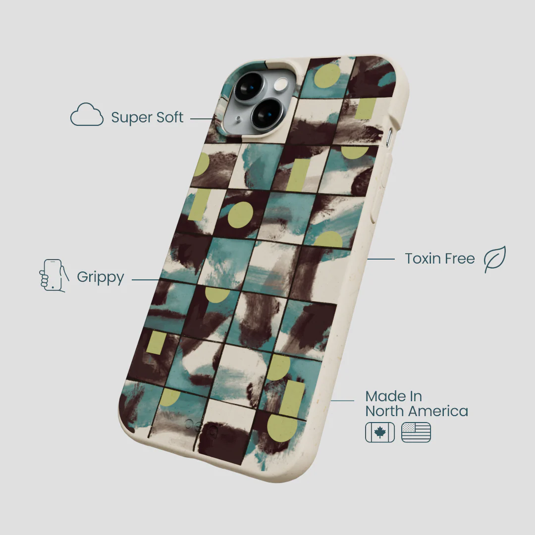 London Fog Mosaic Puzzle iPhone 14 Plus Case - Image 4