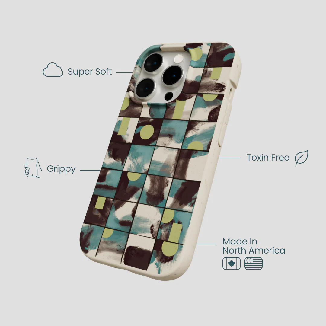 London Fog Mosaic Puzzle iPhone 14 Pro Case - Image 4