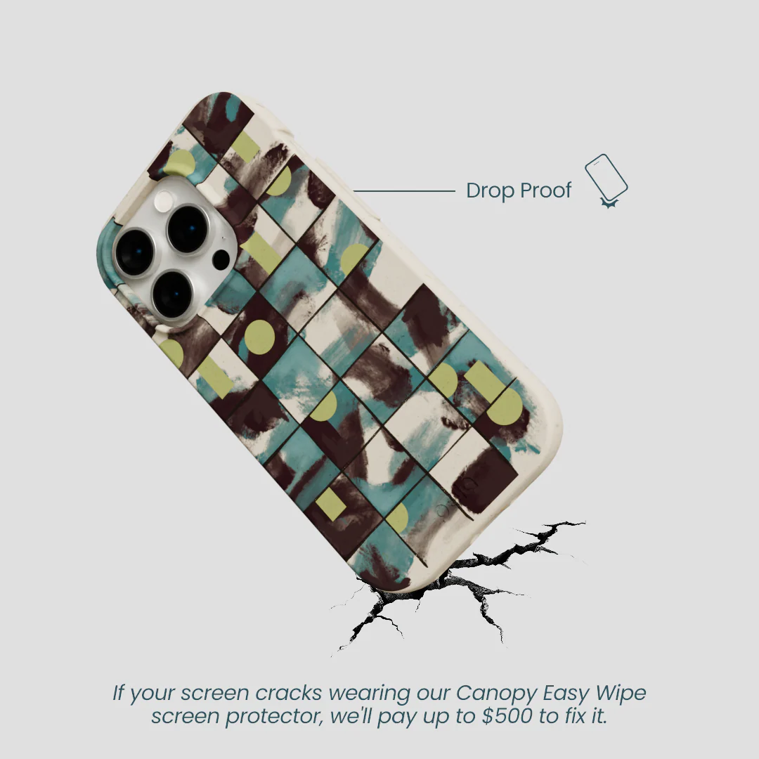 London Fog Mosaic Puzzle iPhone 14 Pro Case - Image 5