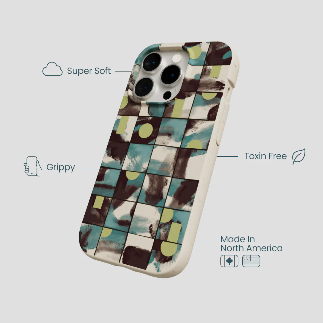 London Fog Mosaic Puzzle iPhone 15 Pro Case - Image 4