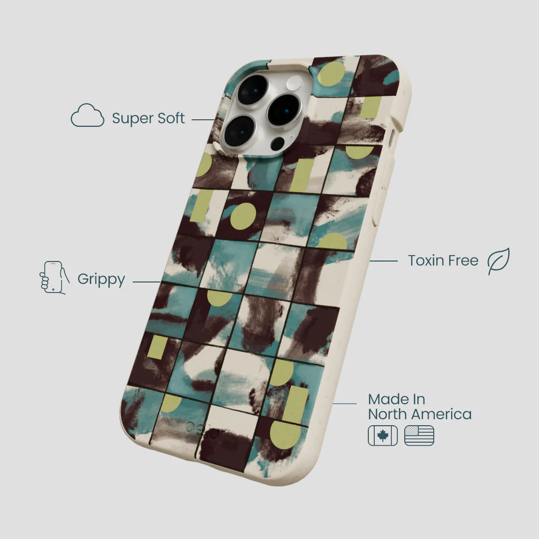 London Fog Mosaic Puzzle iPhone 15 Pro Max Case - Image 4